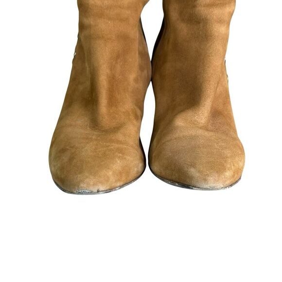 Tamara Mellon Brown Suede Lace Up Knee High Boots 36.5 IT / US 6.5 Made in Italy - Picture 13 of 14